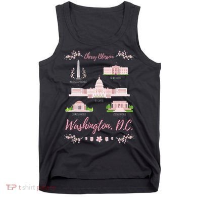 Washington Dc Cherry Blossom Monument Tank Top