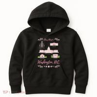 Washington Dc Cherry Blossom Monument Kids Hoodie thumb 0