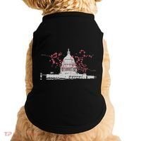 Washington Dc Capitol Hill Usa Souvenir Cherry Blossoms Gift Doggie Tank thumb 0