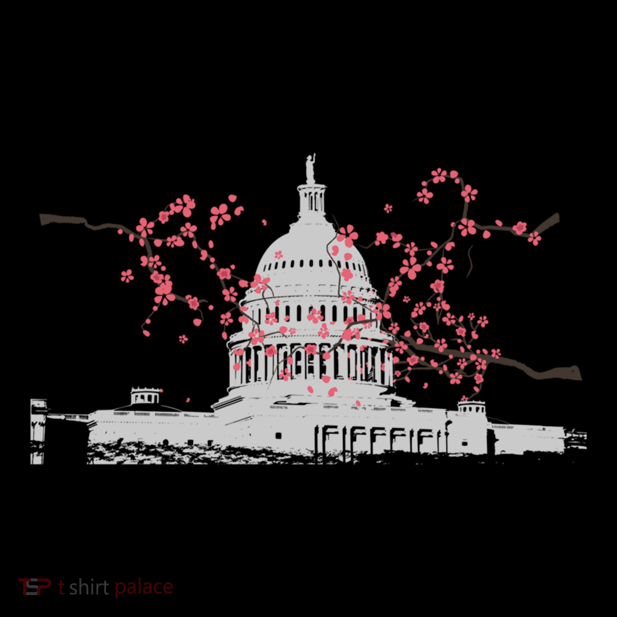 Washington Dc Capitol Hill Usa Souvenir Cherry Blossoms Gift Coffee Mug