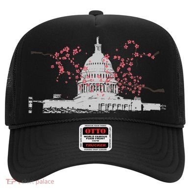 Washington Dc Capitol Hill Usa Souvenir Cherry Blossoms Gift Hat