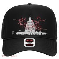 Washington Dc Capitol Hill Usa Souvenir Cherry Blossoms Gift Hat thumb 0