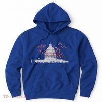 Washington Dc Capitol Hill Usa Souvenir Cherry Blossoms Gift Hoodie thumb 0