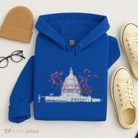 Washington Dc Capitol Hill Usa Souvenir Cherry Blossoms Gift Hoodie thumb 4