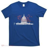 Washington Dc Capitol Hill Usa Souvenir Cherry Blossoms Gift T-Shirt thumb 0
