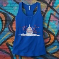 Washington Dc Capitol Hill Usa Souvenir Cherry Blossoms Gift Women's Tank Top thumb 3