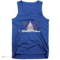 Washington Dc Capitol Hill Usa Souvenir Cherry Blossoms Gift Tank Top thumb 0