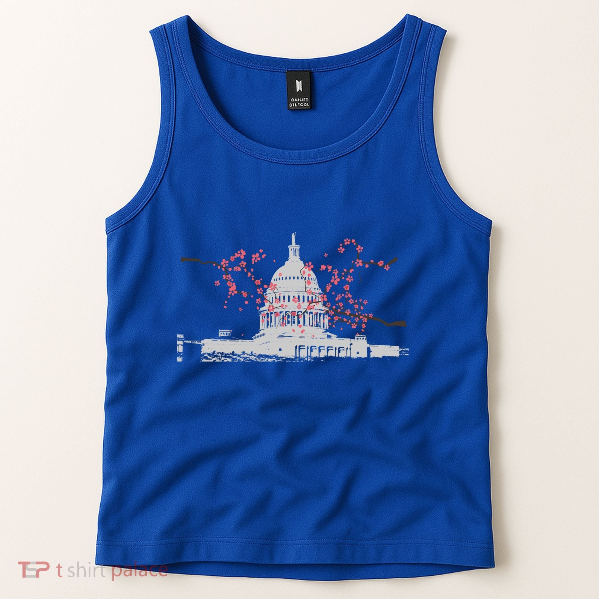 Washington Dc Capitol Hill Usa Souvenir Cherry Blossoms Gift Tank Top