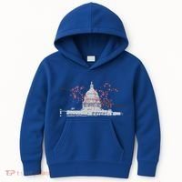 Washington Dc Capitol Hill Usa Souvenir Cherry Blossoms Gift Kids Hoodie thumb 0