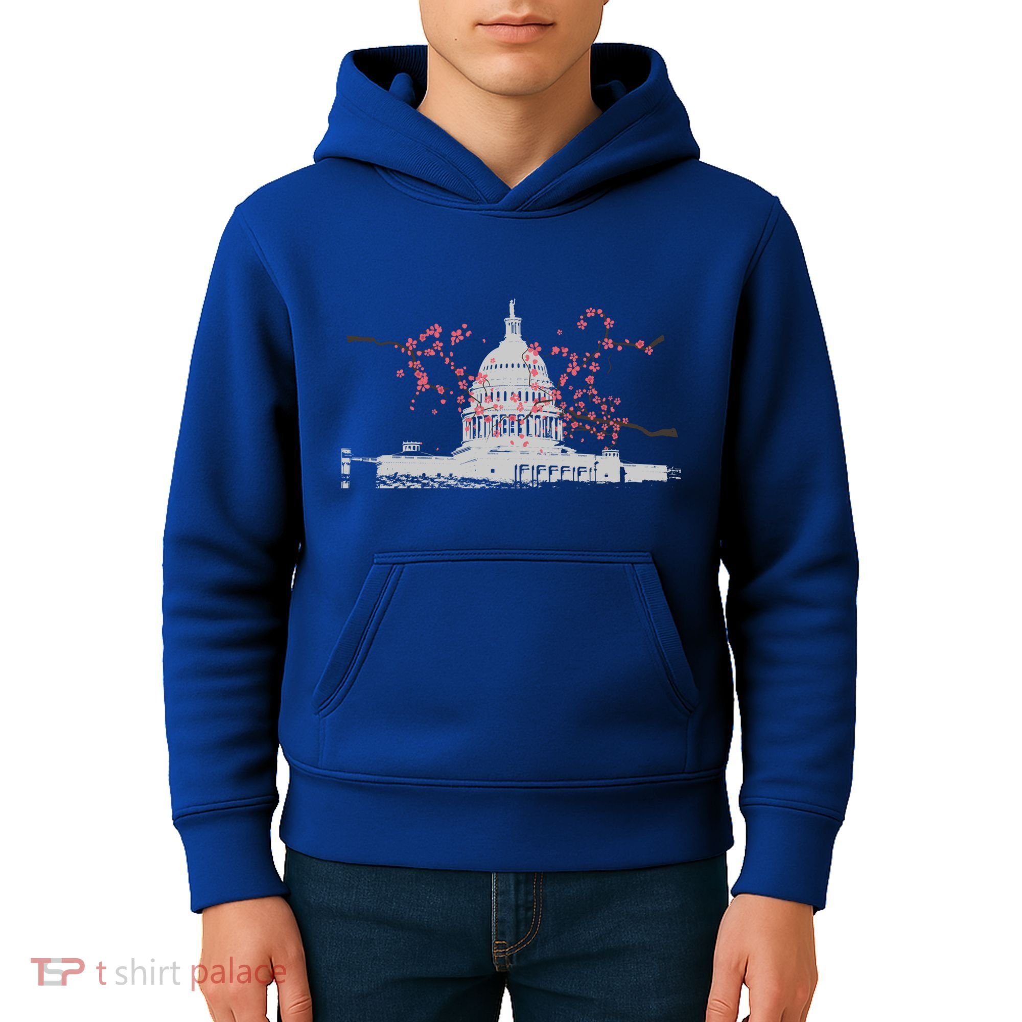 Washington Dc Capitol Hill Usa Souvenir Cherry Blossoms Gift Kids Hoodie