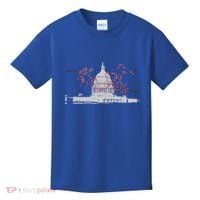 Washington Dc Capitol Hill Usa Souvenir Cherry Blossoms Gift Kids T-Shirt thumb 0