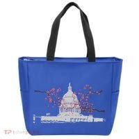Washington Dc Capitol Hill Usa Souvenir Cherry Blossoms Gift Tote Bag thumb 0