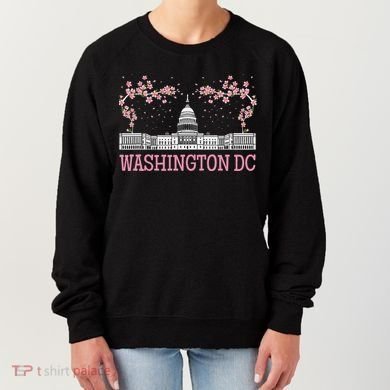 Washington Dc Cherry Blossom Monument Women's Sweatshirt