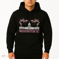 Washington Dc Cherry Blossom Monument Hoodie thumb 2