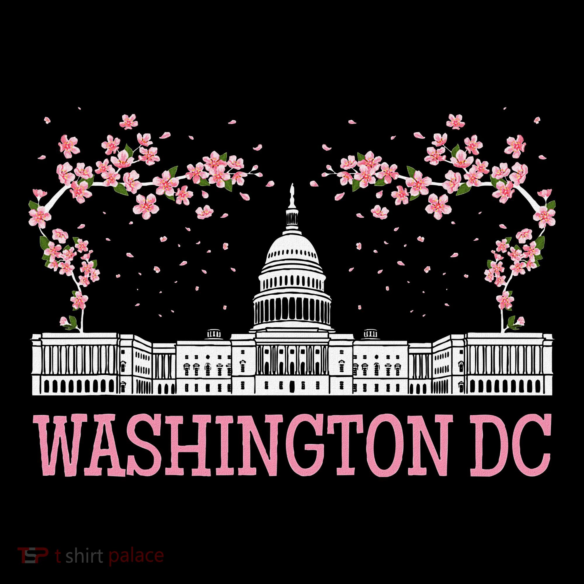 Washington Dc Cherry Blossom Monument Hoodie