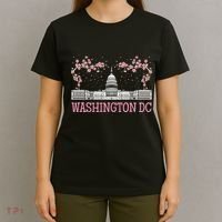 Washington Dc Cherry Blossom Monument T-Shirt thumb 4