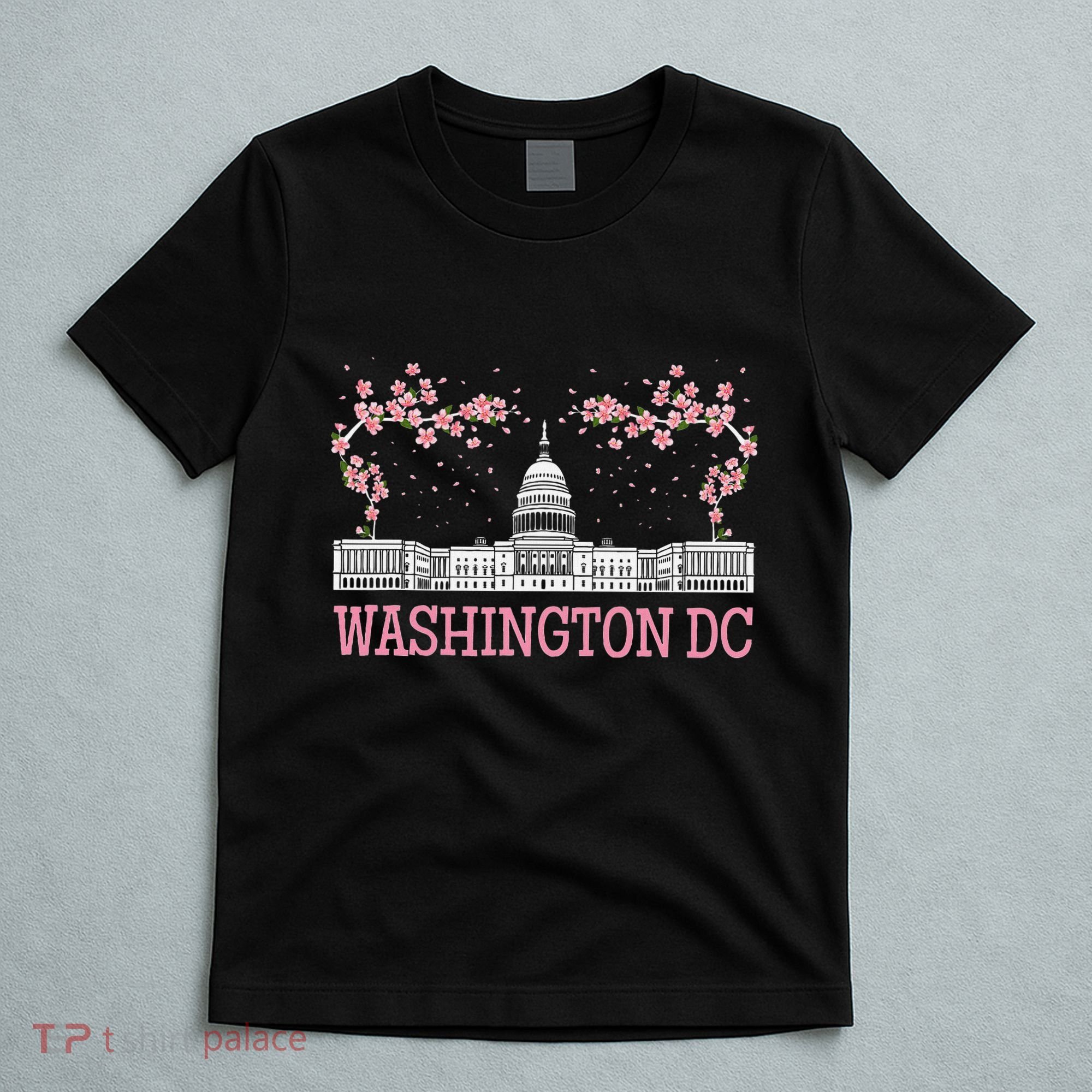 Washington Dc Cherry Blossom Monument T-Shirt