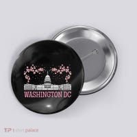 Washington Dc Cherry Blossom Monument Button thumb 0