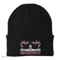 Washington Dc Cherry Blossom Monument Beanie thumb 0