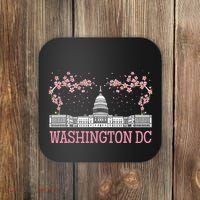 Washington Dc Cherry Blossom Monument Coaster thumb 0