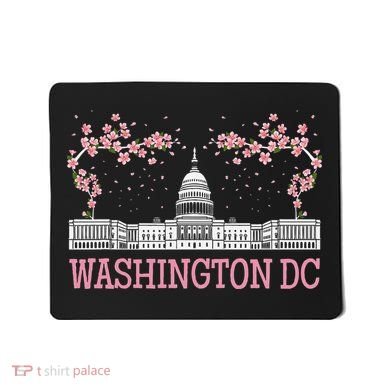 Washington Dc Cherry Blossom Monument Mousepad