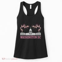 Washington Dc Cherry Blossom Monument Women's Tank Top thumb 0
