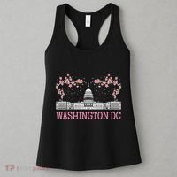 Washington Dc Cherry Blossom Monument Women's Tank Top thumb 3