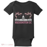 Washington Dc Cherry Blossom Monument Baby Bodysuit thumb 0