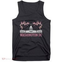 Washington Dc Cherry Blossom Monument Tank Top thumb 0