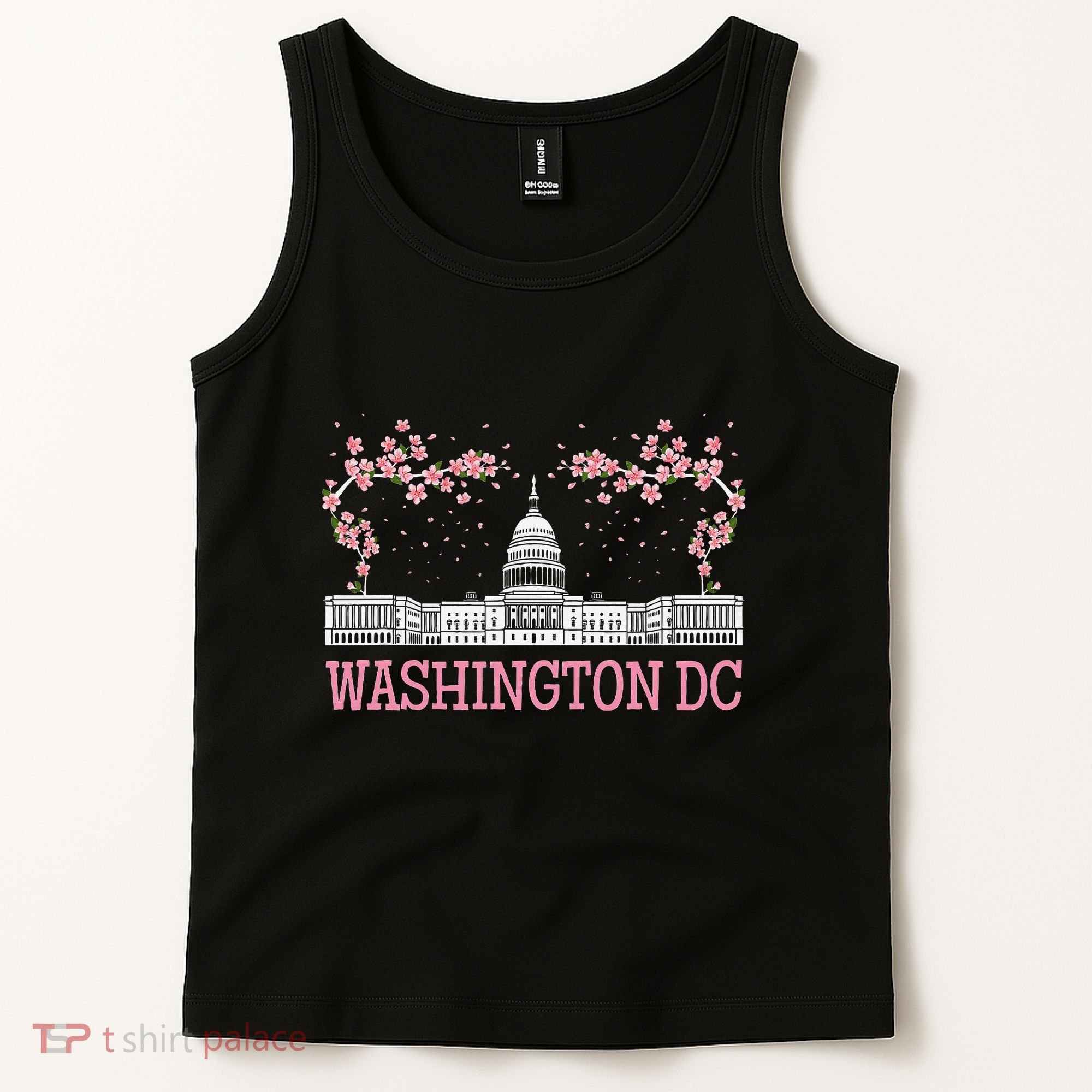 Washington Dc Cherry Blossom Monument Tank Top