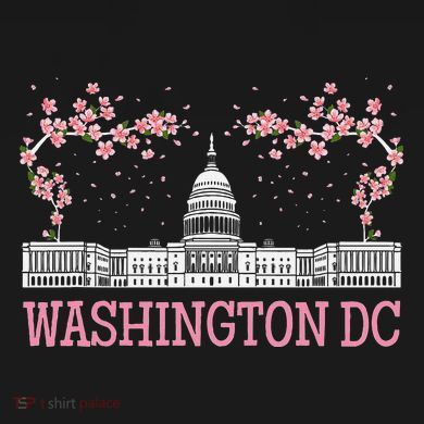 Washington Dc Cherry Blossom Monument Toddler Long Sleeve Shirt