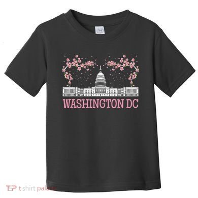 Washington Dc Cherry Blossom Monument Toddler T-Shirt