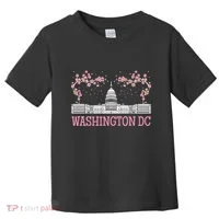 Washington Dc Cherry Blossom Monument Toddler T-Shirt thumb 0