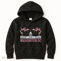 Washington Dc Cherry Blossom Monument Kids Hoodie thumb 0