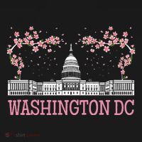 Washington Dc Cherry Blossom Monument Kids T-Shirt thumb 4