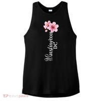Washington Dc Cherry Blossom Festival Souvenir Dc Gift Ladies PosiCharge Tri-Blend Wicking Tank thumb 0