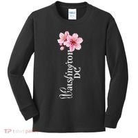 Washington Dc Cherry Blossom Festival Souvenir Dc Gift Kids Long Sleeve Shirt thumb 0