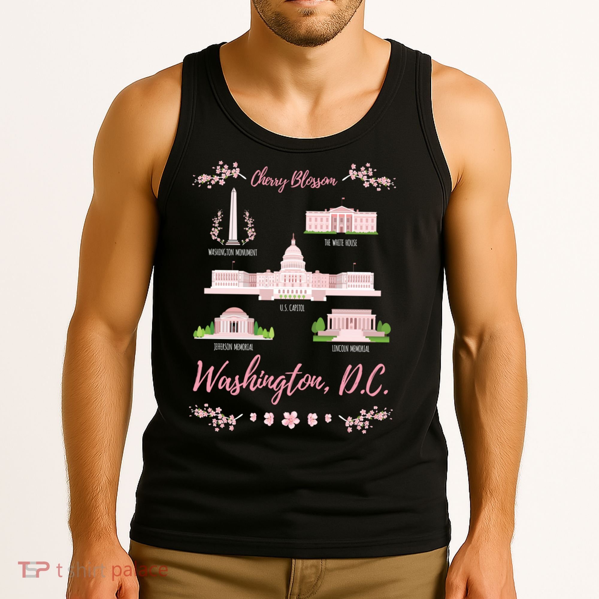 Washington Dc Cherry Blossom Monut Gift Tank Top
