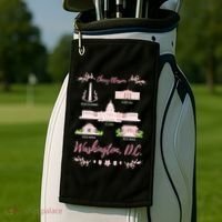 Washington Dc Cherry Blossom Monut Gift Golf Towel thumb 2