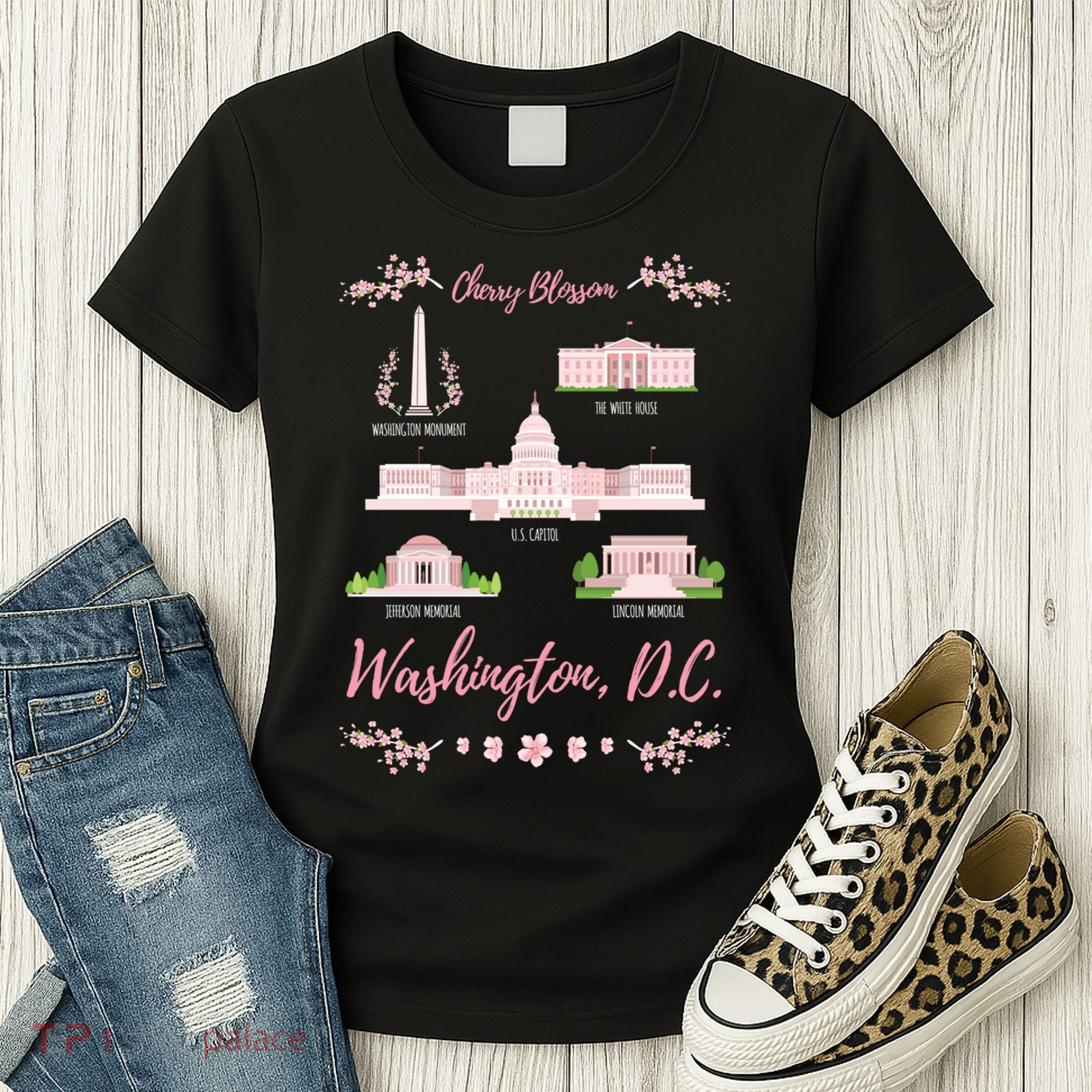 Washington Dc Cherry Blossom Monut Gift Women's T-Shirt