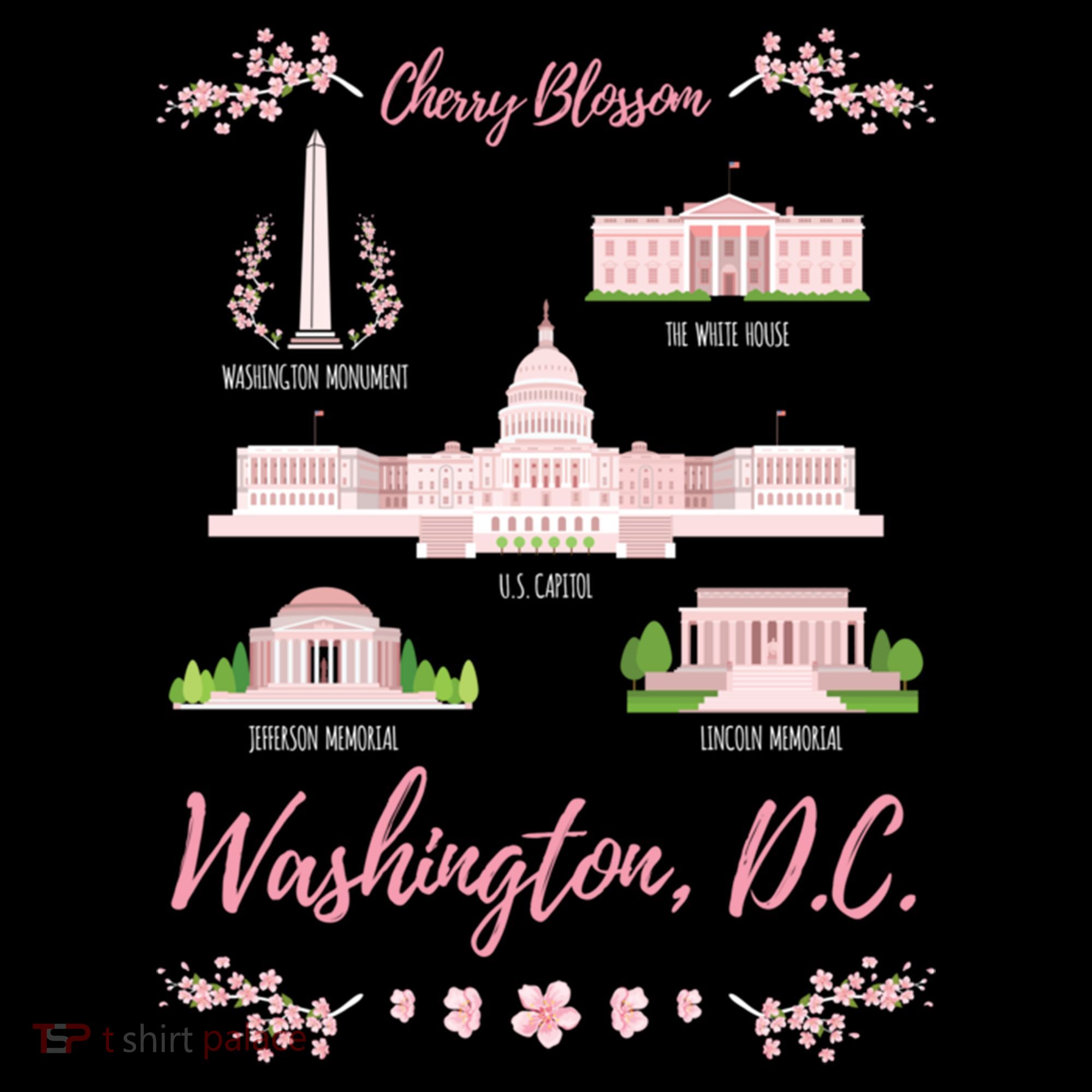 Washington Dc Cherry Blossom Monut Gift Women's T-Shirt