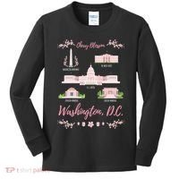 Washington Dc Cherry Blossom Monut Gift Kids Long Sleeve Shirt thumb 0