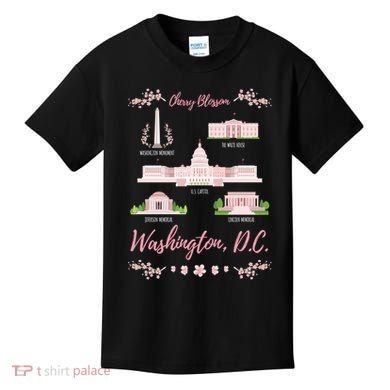 Washington Dc Cherry Blossom Monut Gift Kids T-Shirt