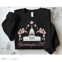 Washington Dc Cherry Blossom Gift Sweatshirt thumb 2