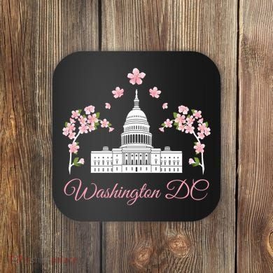 Washington Dc Cherry Blossom Gift Coaster