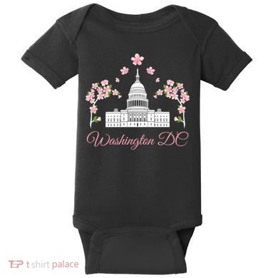 Washington Dc Cherry Blossom Gift Baby Bodysuit