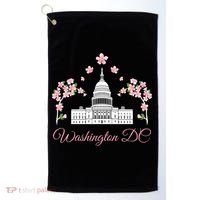 Washington Dc Cherry Blossom Gift Golf Towel thumb 0