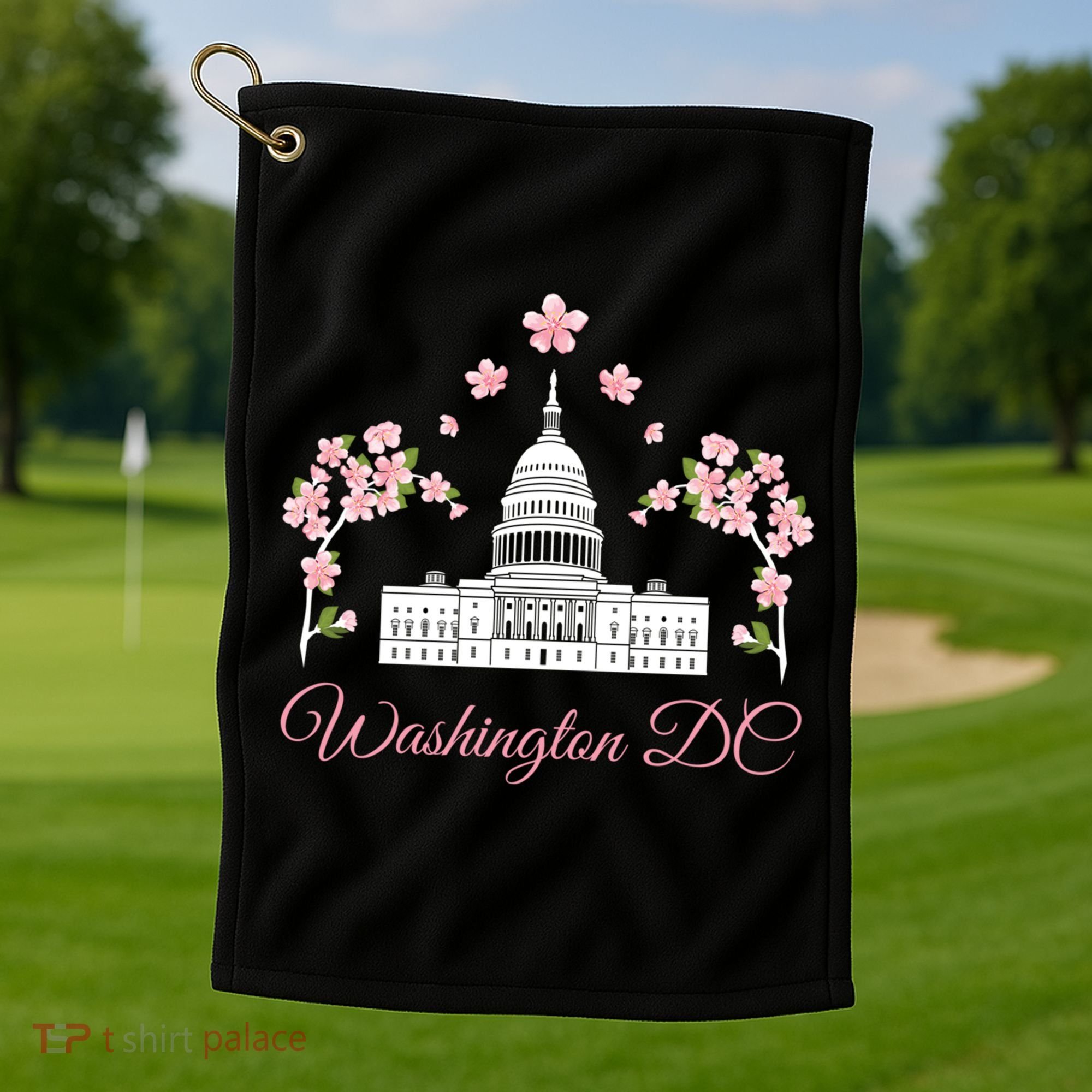 Washington Dc Cherry Blossom Gift Golf Towel