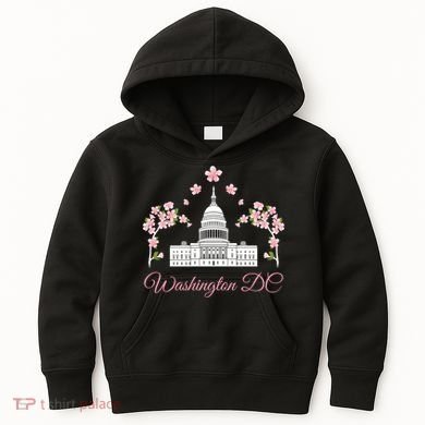 Washington Dc Cherry Blossom Gift Kids Hoodie