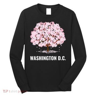 Washington Dc Cherry Blossom Tree Bloom Festival Gift Long Sleeve Shirt